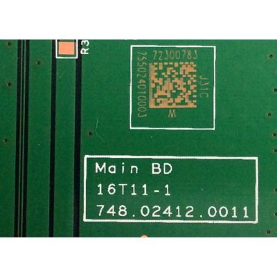 MAIN PARA TV VIZIO / NUMERO DE PARTE ARS734024020001 / 748.02412.0011 / 748.02408.0021 / 791.02410.0005 / 75502401000 / 16T11-1 / 748024120011 / 748024080021 / MODELOS E43-E2 LWZ2VWAT / D43-E2 LWZ2VNBT / D43-E2 LWZJVNBT - Imagen 3